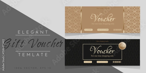 Obraz Elegant style voucher template