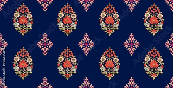 Obraz Floral Design pattern Seamless pattern Paisley  pattern digital design textile print 