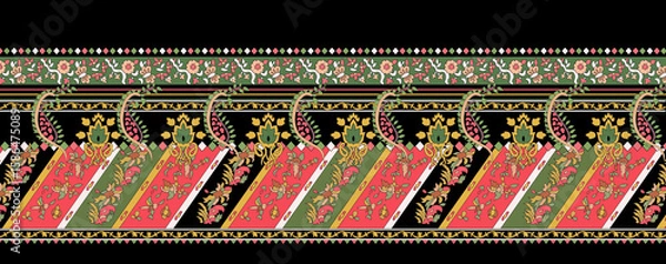 Obraz Floral Design pattern Seamless pattern Paisley  pattern digital design textile print 