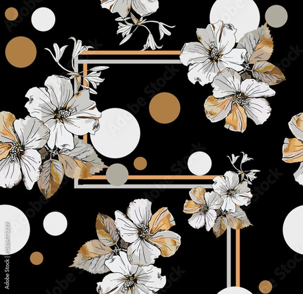 Obraz Floral Design pattern Seamless pattern Paisley  pattern digital design textile print 