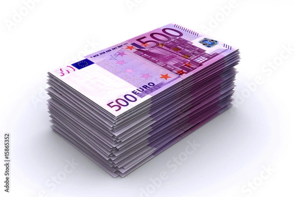 Obraz 500 Euro Stapel