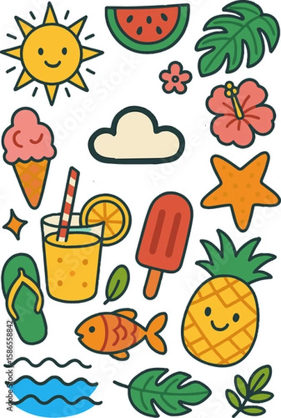 Fototapeta summer vibes package