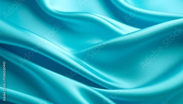 Obraz Teal silk fabric texture