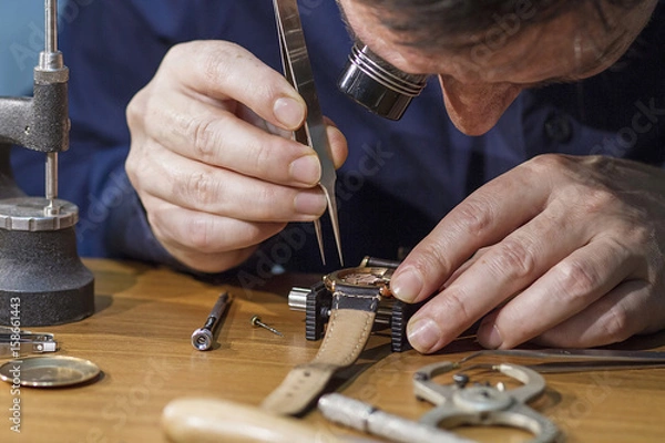 Obraz Naprawa zegarka