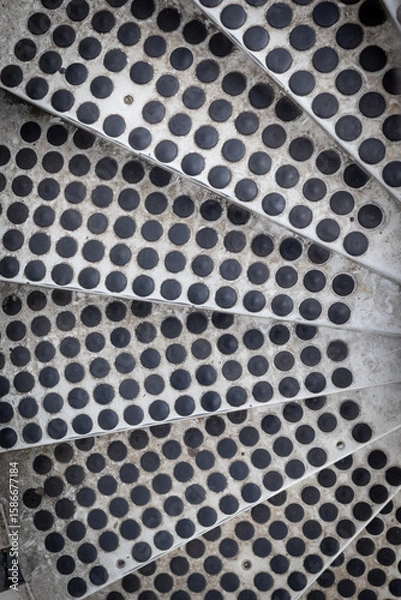 Obraz Black dot pattern on stairs