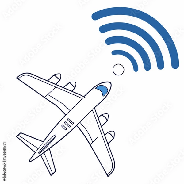 Obraz vector airplane icon