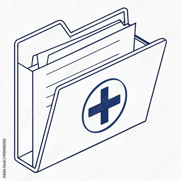 Obraz vector file folder icon