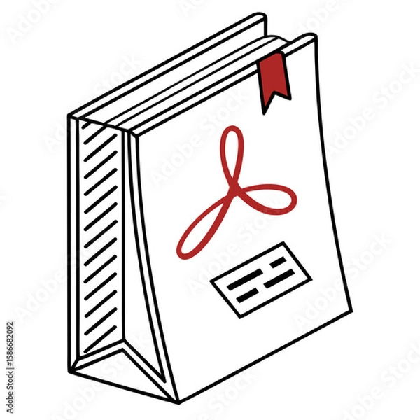 Obraz shopping bag with a gift