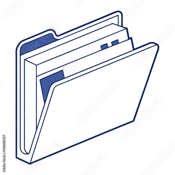 Obraz folder icon vector illustration
