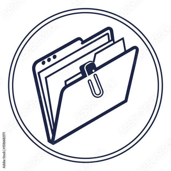 Obraz folder icon vector illustration