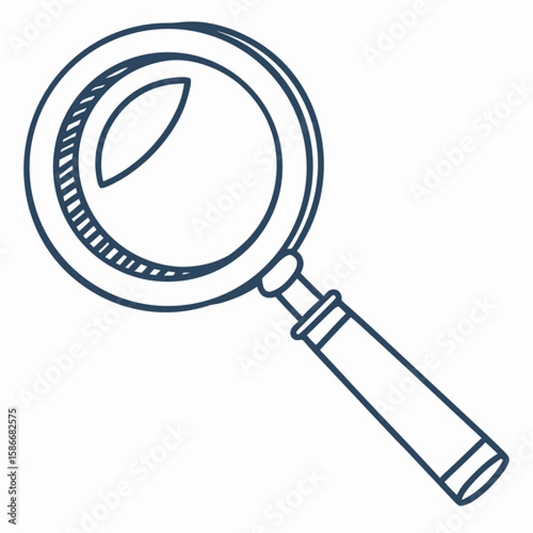Obraz vector magnifying glass icon