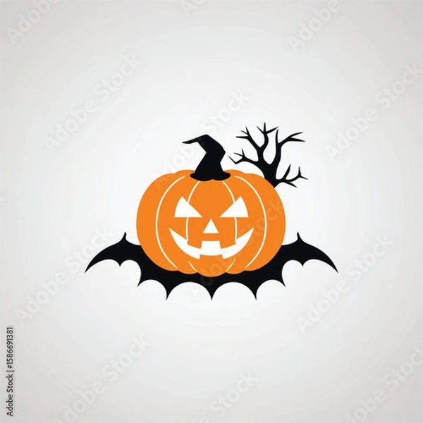 Obraz halloween pumpkin vector