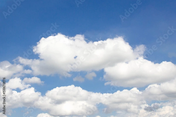 Obraz Sky blue background and sun