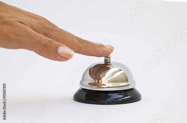 Obraz hand pushing button