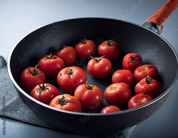 Obraz tomatoes in a pan