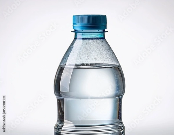Obraz water in plastic bottle isolated on white background