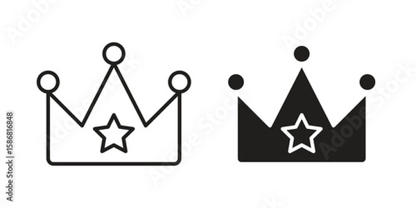 Fototapeta Crown icon symbol concept. Icons for web and mobile.