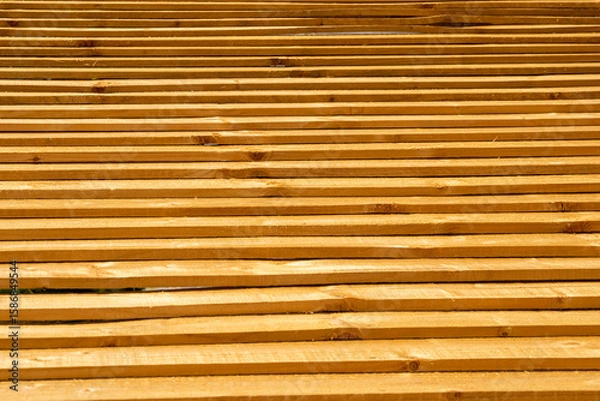 Obraz Wood slats abstract texture background.