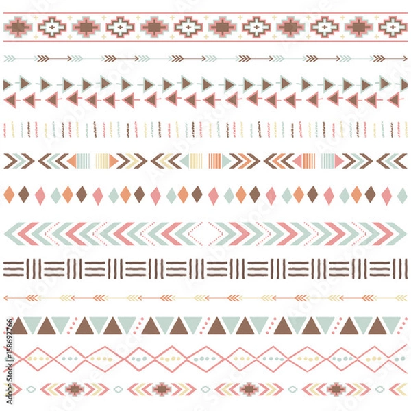 Obraz Tribal Ribbon Borders Collections