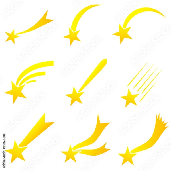 Obraz Falling star icon