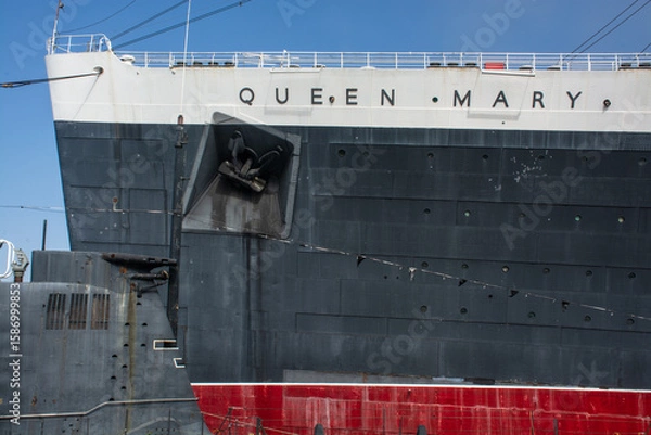 Obraz old ship in port