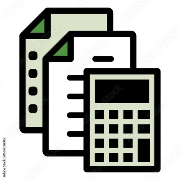 Fototapeta イラストアイコンセット：計算機ファイル	
