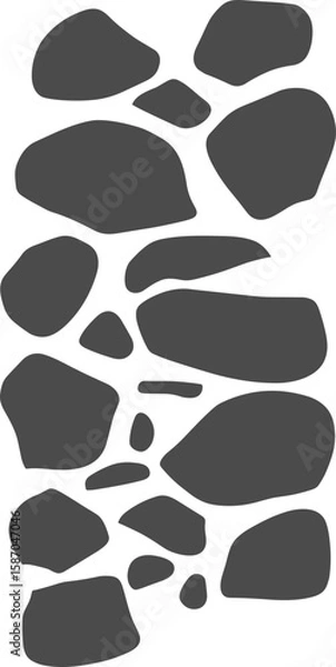 Obraz Stone Path Walkway Texture Illustration Vector