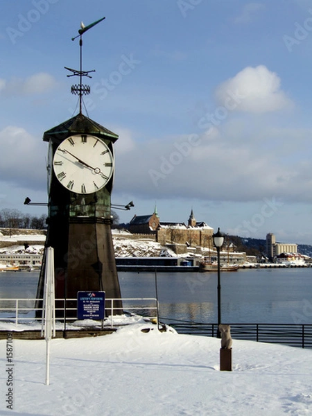 Obraz aker brygge, oslo