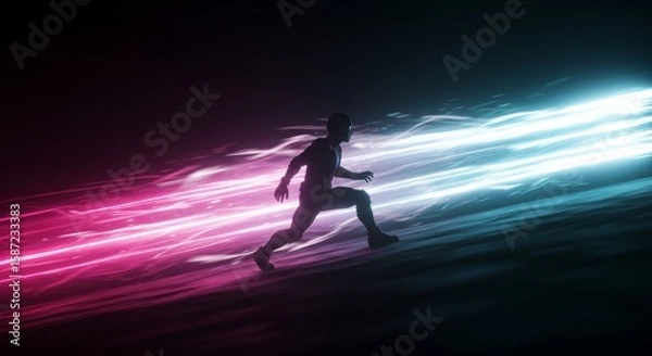 Obraz line of action with heroic pose