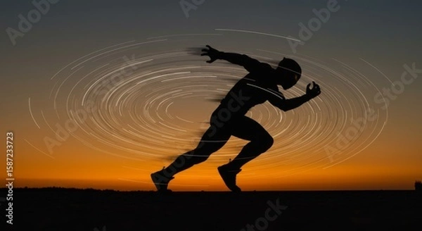 Obraz line of action with heroic pose