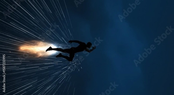 Obraz line of action with heroic pose