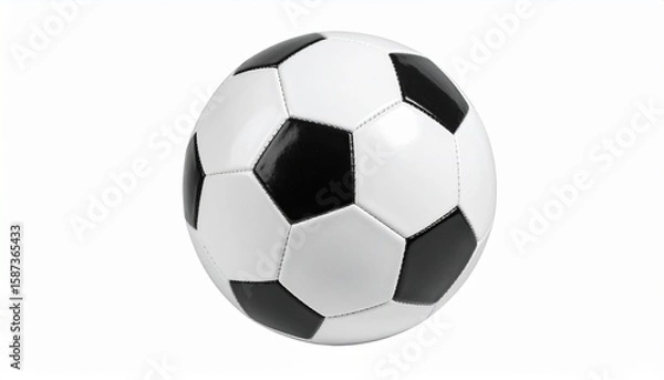 Fototapeta Classic Black and White Soccer Ball, Football, Sport, Game