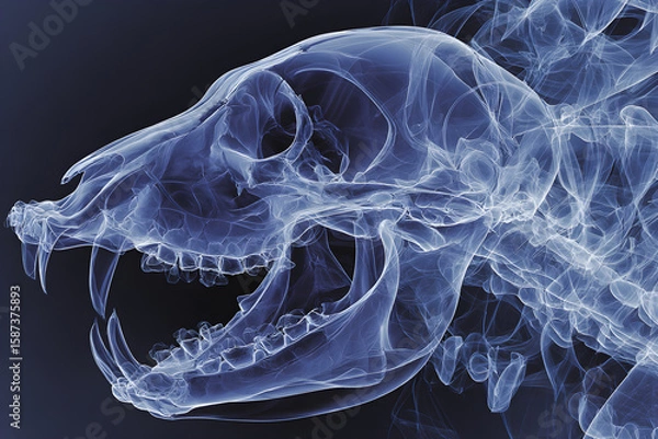 Obraz Translucent Wonders: An X-Ray Exploration of Animal Anatomy's Intricate Beauty