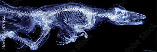 Obraz Translucent Wonders: An X-Ray Exploration of Animal Anatomy's Intricate Beauty