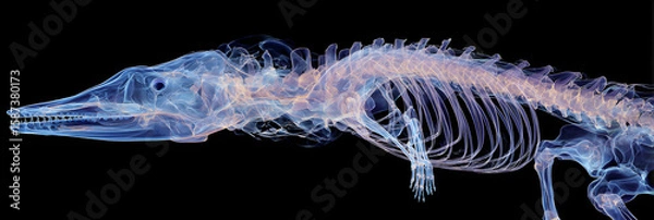 Obraz Translucent Wonders: An X-Ray Exploration of Animal Anatomy's Intricate Beauty