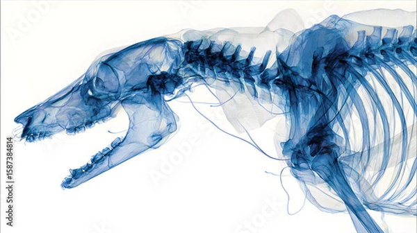 Obraz Translucent Wonders: An X-Ray Exploration of Animal Anatomy's Intricate Beauty