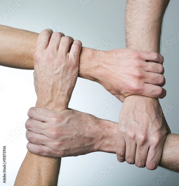 Fototapeta ręce i solidarność