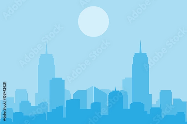 Obraz The city landscape. vector and illustrator