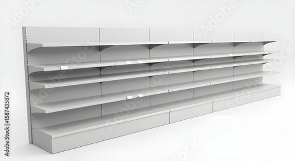 Obraz supermarket shelf mockup