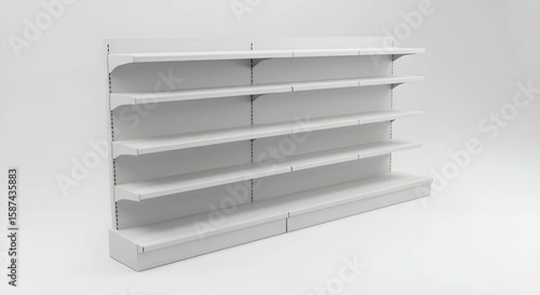 Fototapeta supermarket shelf mockup