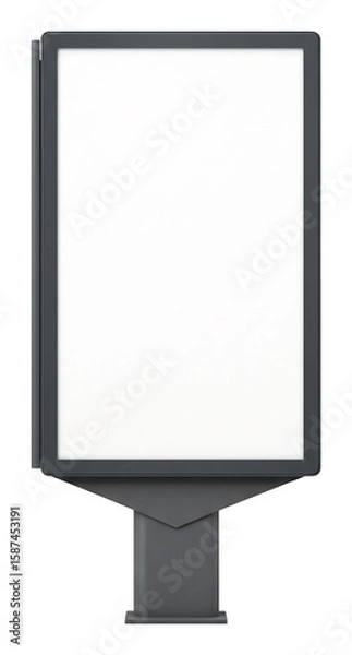 Fototapeta 都会の空の下 輝く広告塔