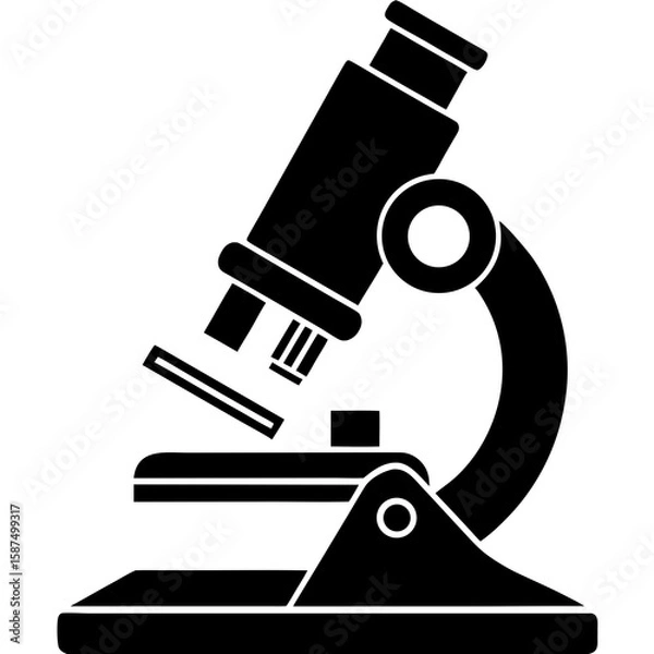 Obraz Microscope  AI Vector for Educational & Scientific Design