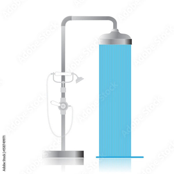 Obraz Detailed shower Vector