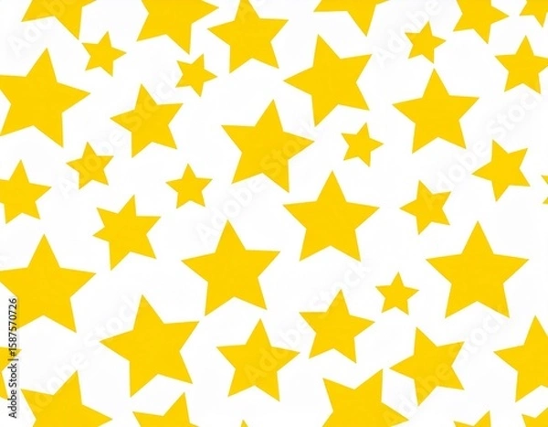 Fototapeta 金色の星が密集する背景