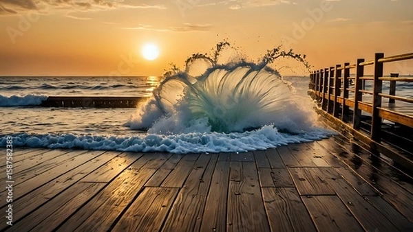 Obraz sunset over the sea