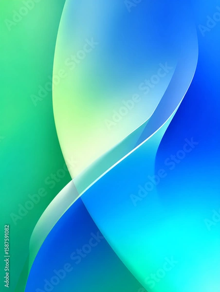 Obraz abstract blue background. Generative AI