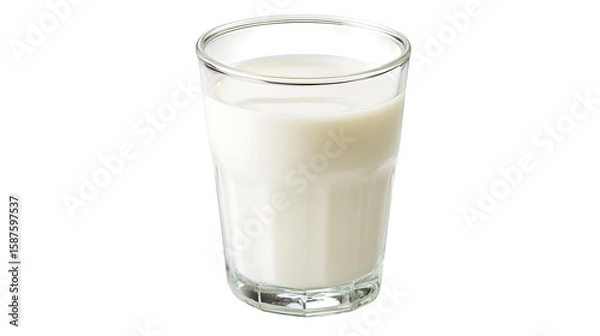 Obraz Glass of Milk, isolated on transparent background