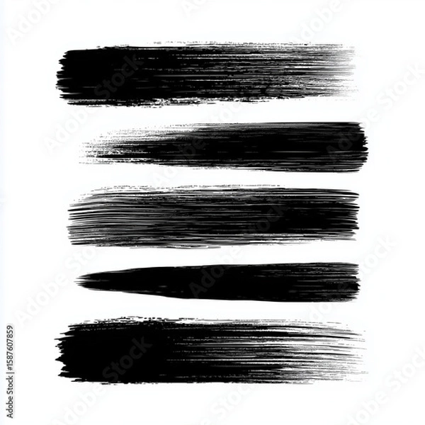 Obraz brush strokes watercolor. Generative AI