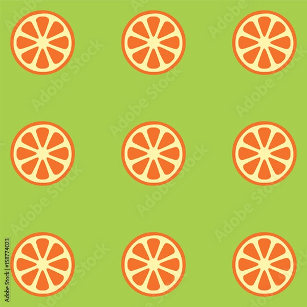 Fototapeta Oranges pattern. Vector illustration.