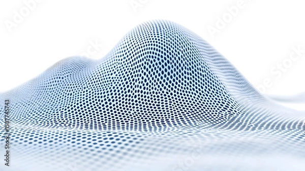 Obraz Blue geometric shape abstract technology background with hexagons and circles